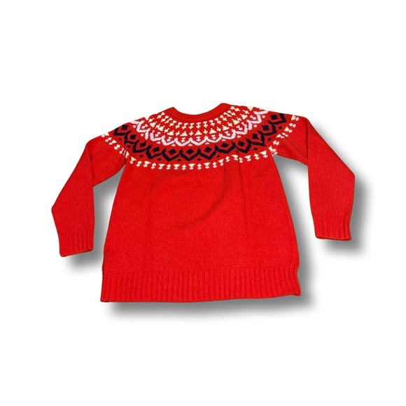 J Crew Womens L Red Fair Isle Wool Blend Red Crew Neck Pullover sweater
Skiing - Picture 5 of 7